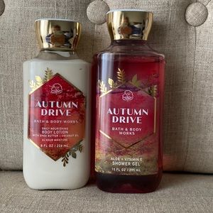 Bath and body works Autumn Drive lotion and shower gel